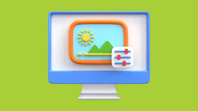 an illustration shows editing image