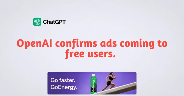 ChatGPT Go subscription tier announcement with advertising integration preview